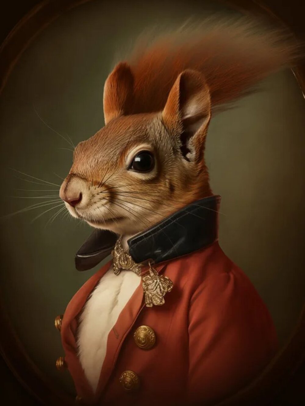 Framed Poster Squirrel Portrait - 19" x 23"